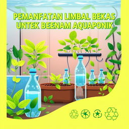 Cover design for a module on "Utilization of Waste Bottles for Aquaponic Growing Media"