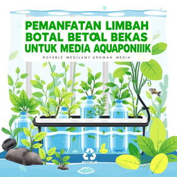 Cover design for a module on "Utilization of Waste Bottles for Aquaponic Growing Media"