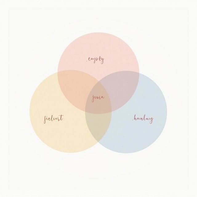 A simple and aesthetically pleasing Venn diagram with three overlapping circles