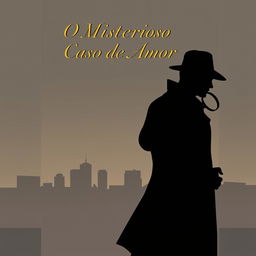 A minimalist book cover illustration featuring two detectives in silhouette, evoking mystery and intrigue