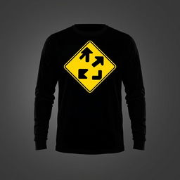 Design a long-sleeve t-shirt featuring a bold, eye-catching graphic