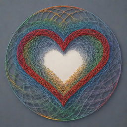 A heart encased within a network of interconnected circles to symbolize unity and inclusivity. Inside the heart, the word 'Respect' is prominently written as a visual mantra for respecting diverse backgrounds.