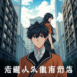 Anime-style novel cover featuring a prominent and modern school in the center of a city backdrop