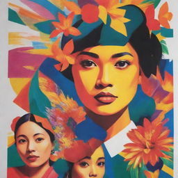 A vibrant and compelling promotional poster that embodies the beauty of contemporary arts in the Philippines, featuring iconic Filipino elements, modern art mediums, and cultural nuances.