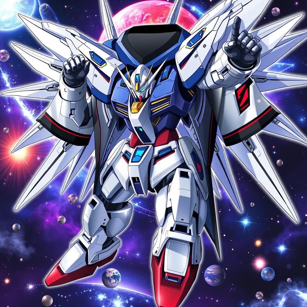 A detailed cloth jersey design featuring the powerful Gundam Barbatos in dynamic action poses