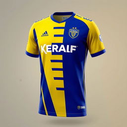 The new Kerala Blasters FC jersey, showcasing a modern and dynamic design