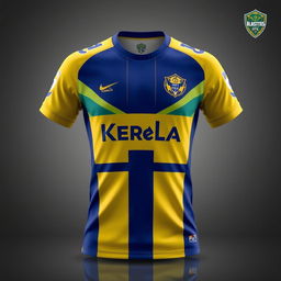 The new Kerala Blasters FC jersey, showcasing a modern and dynamic design