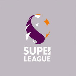 A modern and innovative logo design for the Indian Super League, tailored to European standards, showcasing the dynamism and competitive spirit of the football tournament