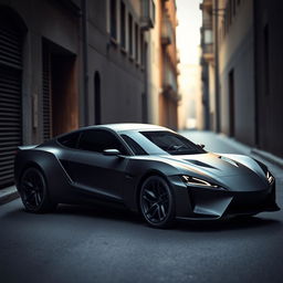 A high-speed escape car design, embodying stealth and agility