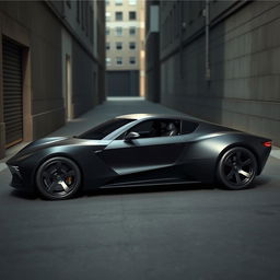 A high-speed escape car design, embodying stealth and agility