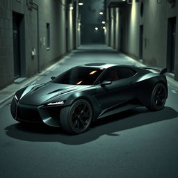 A high-speed escape car design, embodying stealth and agility