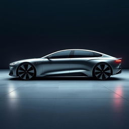 A high-end, futuristic business class sedan from the year 2050