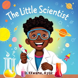 Develop a fun and engaging book cover for "The Little Scientist" by Dr