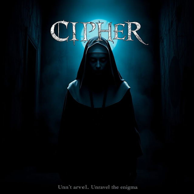 A spine-chilling horror movie poster for the film titled "CIPHER"