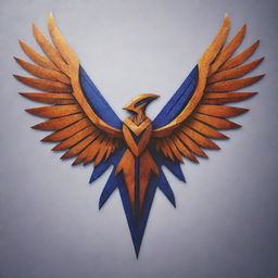 An artistic representation of a Destiny 2 Harpy clan symbol, vibrant, detailed and futuristic