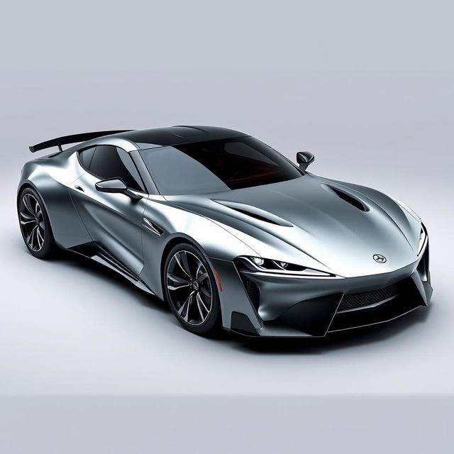 Sleek and modern high-performance sports coupe, featuring a streamlined aerodynamic design emphasizing speed and agility