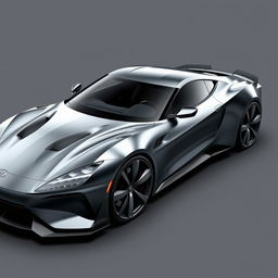 Sleek and modern high-performance sports coupe, featuring a streamlined aerodynamic design emphasizing speed and agility