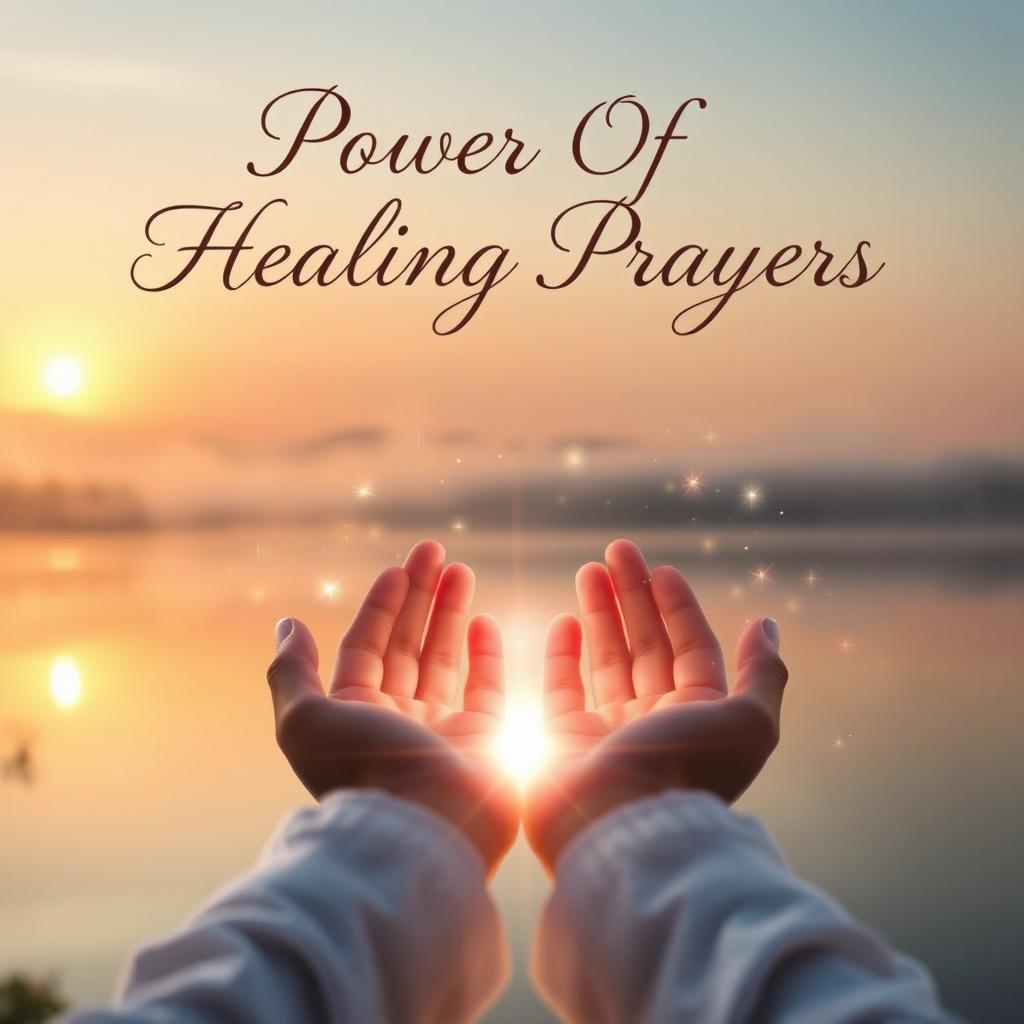 A serene and peaceful scene capturing the essence of healing prayers