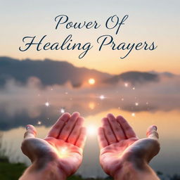 A serene and peaceful scene capturing the essence of healing prayers