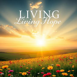 A captivating and inspirational ebook cover for "Living Hope"