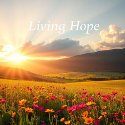 A captivating and inspirational ebook cover for "Living Hope"