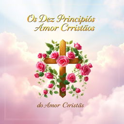 An inspirational ebook cover for "Os Dez Princípios do Amor Cristão"