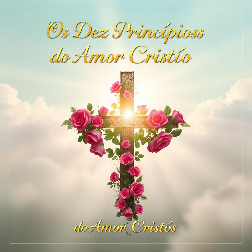 An inspirational ebook cover for "Os Dez Princípios do Amor Cristão"