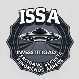 A striking badge design featuring the name 'ISFA' creatively positioned at the top in a bold, professional font