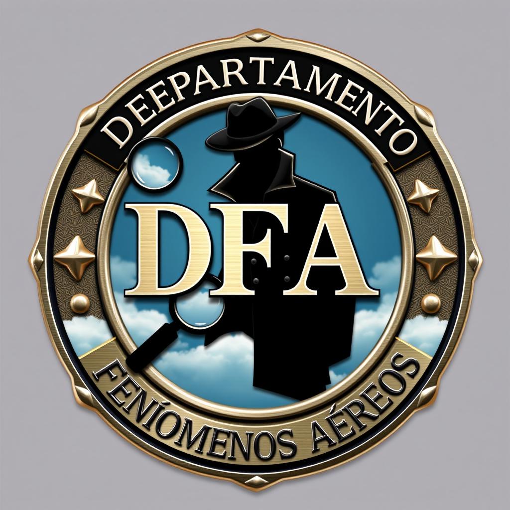 A detective-style badge featuring the acronym "DFA" prominently displayed at the center