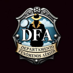 A detective-style badge featuring the acronym "DFA" prominently displayed at the center