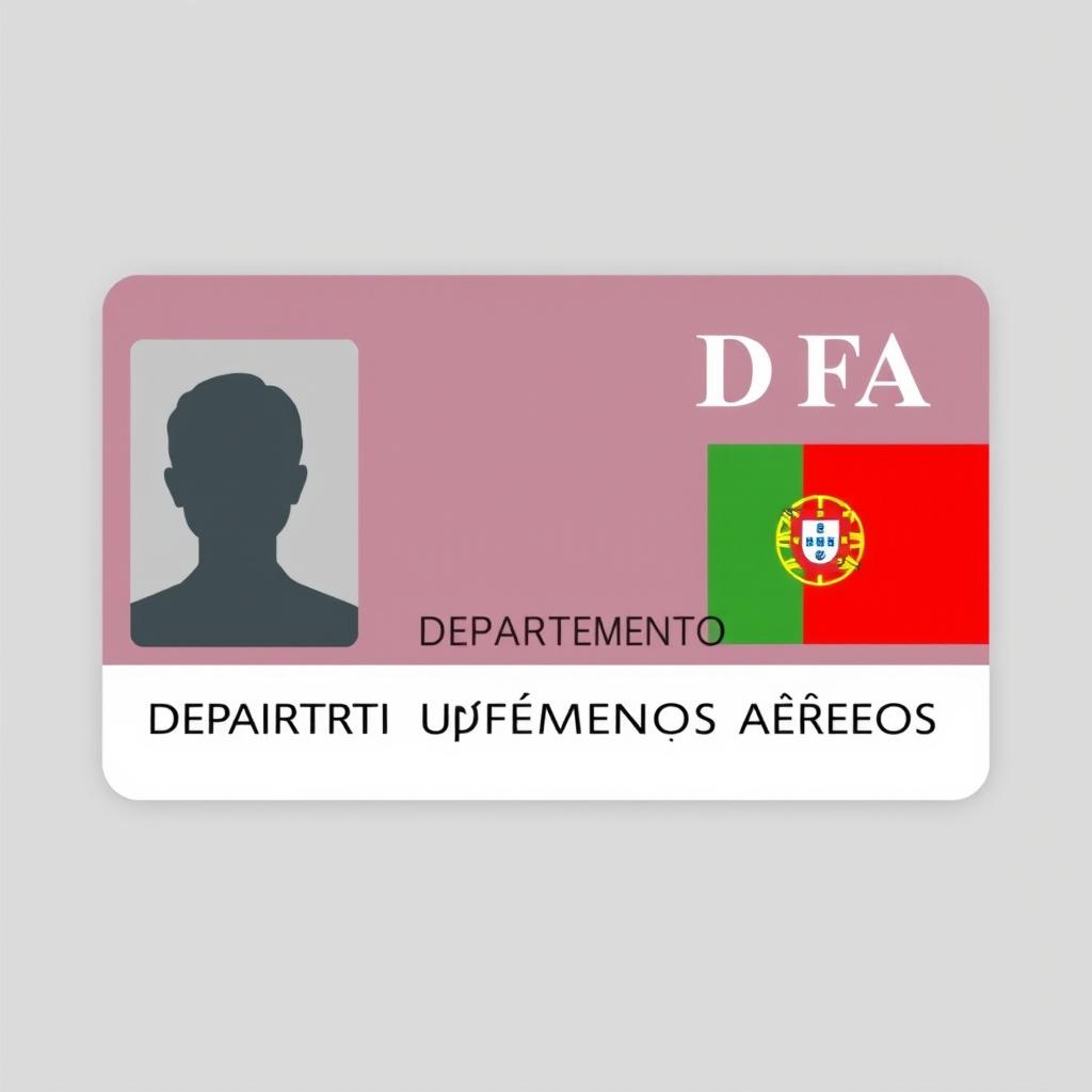 Design a professional identification card with a photo slot on the left side