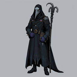 A detailed illustration of a new plague doctor character class