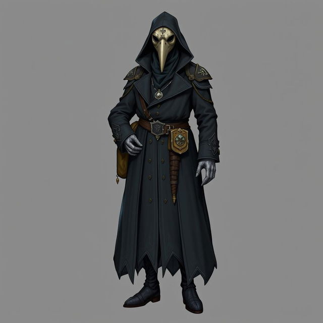 A detailed illustration of a new plague doctor character class