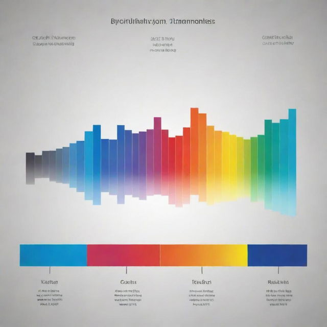 An infographic illustrating the concept of intensity channels, with the representation of different colors and their varying intensities.