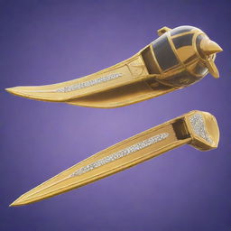 A Fortnite glider epitomising opulence using gold and diamond accents, representing a value of 1 million dollars.