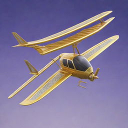 A Fortnite glider epitomising opulence using gold and diamond accents, representing a value of 1 million dollars.