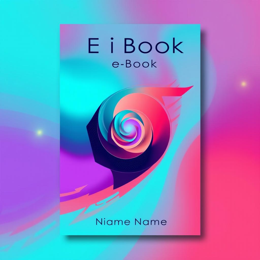 A captivating e-book cover featuring a modern, abstract design with vibrant colors