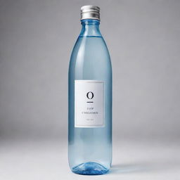 A luxury, high-end bottle of water with a price tag indicating it's worth ten dollars