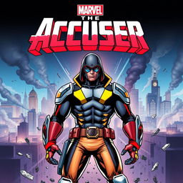 Front cover art for a Marvel comic book titled "The Accuser"