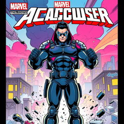 Front cover art for a Marvel comic book titled "The Accuser"