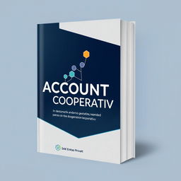 A professional book cover design for an accounting cooperative book based on the SAK Entitas Privat