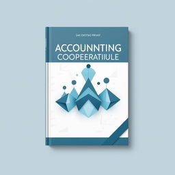 A professional book cover design for an accounting cooperative book based on the SAK Entitas Privat