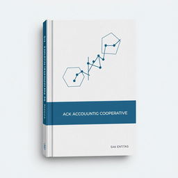 A professional book cover design for an accounting cooperative book based on the SAK Entitas Privat