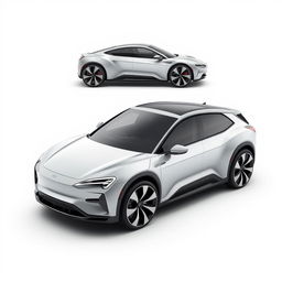 Creation of an automobile range featuring a luxury sedan, a luxury sports coupe, and a luxury SUV, all 100% electric