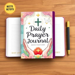 A visually stunning daily prayer journal with a positive and uplifting theme