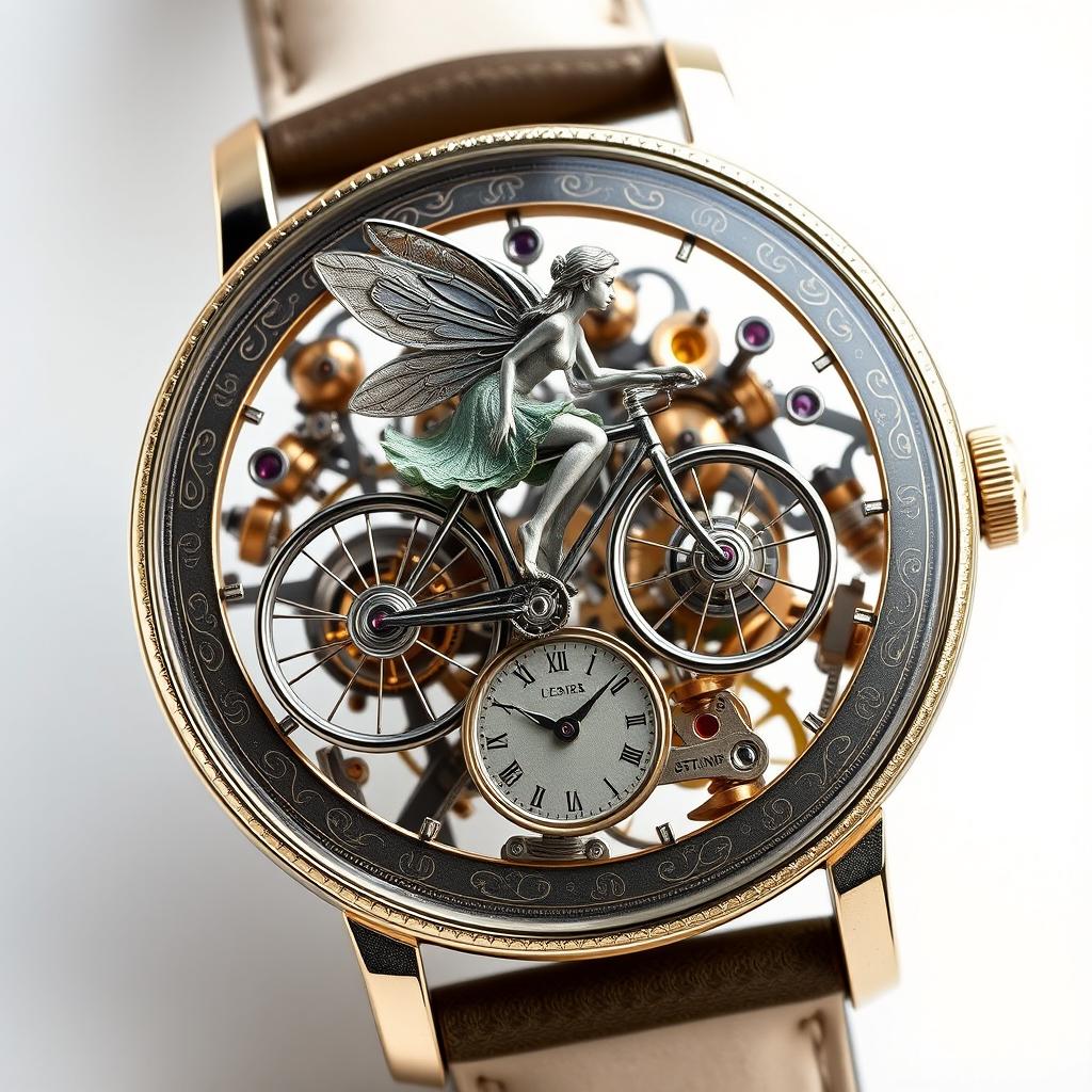 A luxury watch design inspired by a Lady Faerie metier d'art concept