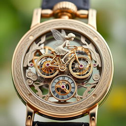 A luxury watch design inspired by a Lady Faerie metier d'art concept