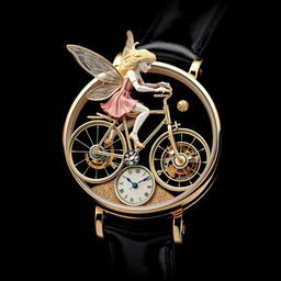 A luxurious and artistic watch inspired by the Lady Faerie metier d'art concept, drawing from Van Cleef & Arpels' Lady Feerie