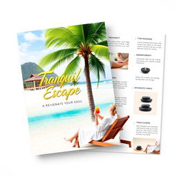 A dynamic and eye-catching brochure design for a luxury spa retreat