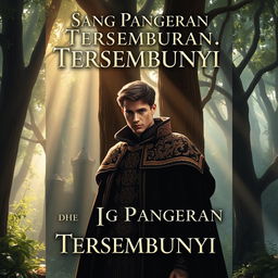 An enchanting cover for a novel titled "Sang Pangeran Tersembunyi"